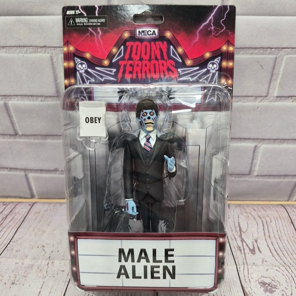NECA TOONY TERRORS MALE‎ ALIEN THEY LIVE ACTION FIGURE BRAND NEW